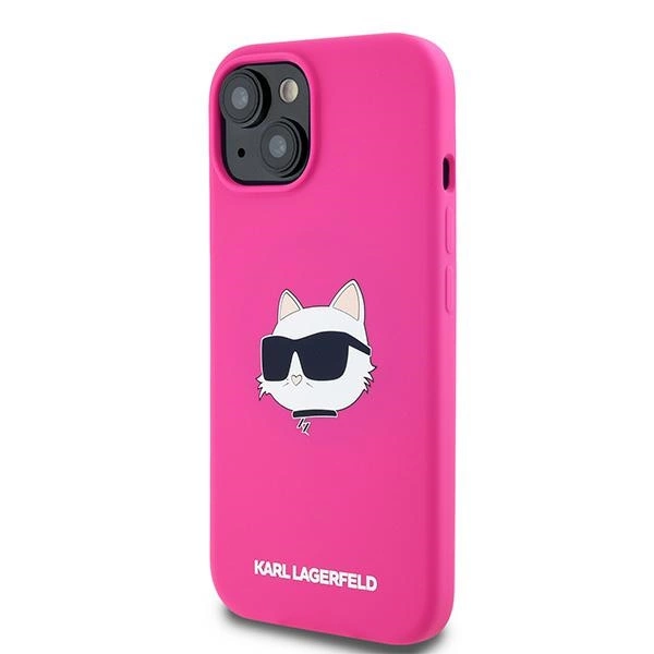 Karl Lagerfeld Silicone Choupette Head MagSafe dėklas skirtas iPhone 15 Plus / 14 Plus – rožinis - Image 2