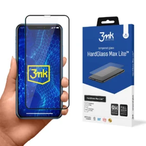 Tempered glass 3mk HardGlass Max Lite Black for Apple iPhone Xr