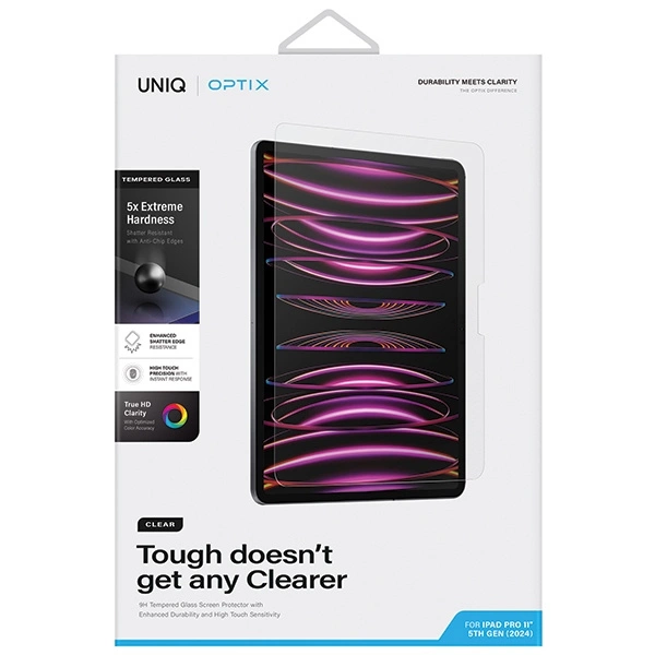 Uniq Optix Skaidrus grūdintas stiklas su aplikatoriumi iPad Pro 11” 2024 - Image 6