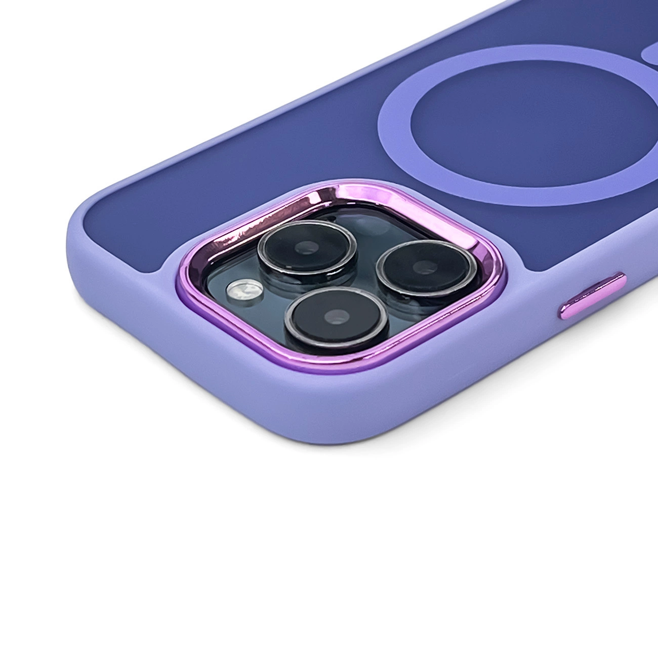 Magnetic Collection MagSafe dėklas iPhone 16 Pro Max - violetinis - Image 3