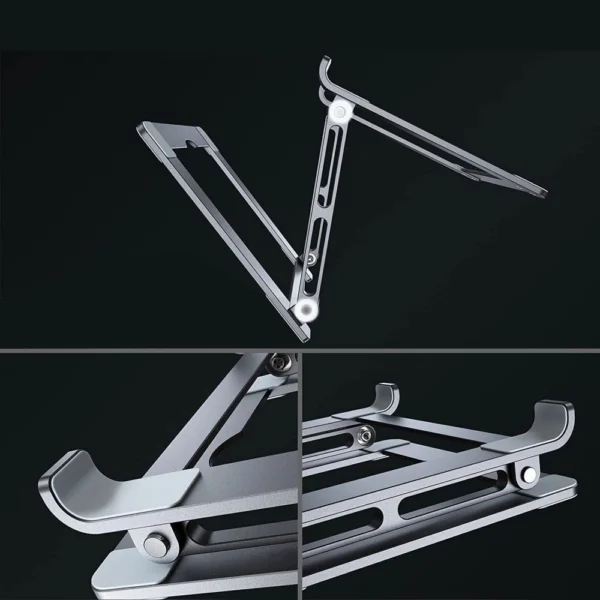 Tech-Protect ULS400 universalus sulankstomas stovas nešiojamiesiems kompiuteriams iki 17’’ - pilkas - Image 9