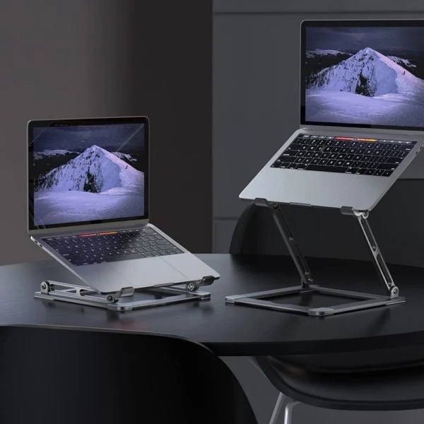 Tech-Protect ULS400 universalus sulankstomas stovas nešiojamiesiems kompiuteriams iki 17’’ - pilkas - Image 3