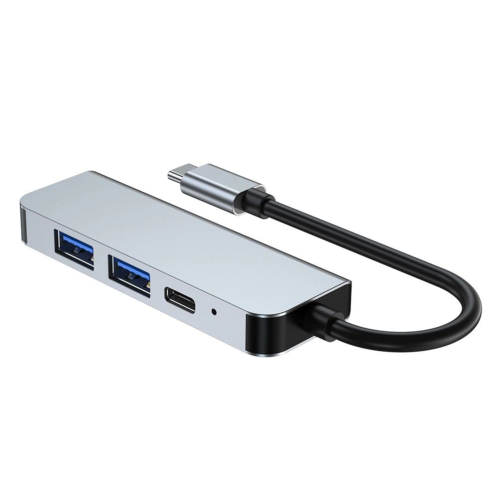 HUB Tech-Protect V2 4in1 USB-C - USB-A 3.0 / USB-A 2.0 / USB-C / HDMI - pilkas - Image 6
