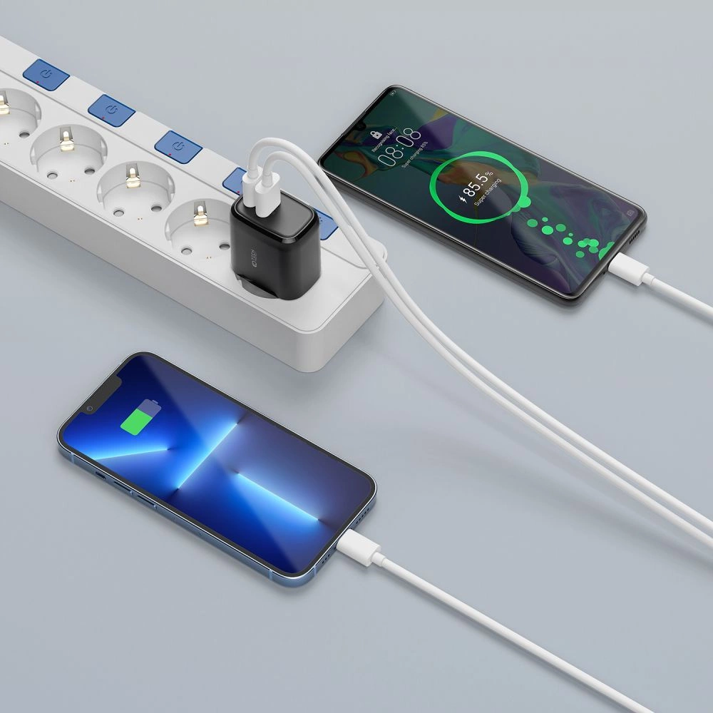 Tech-Protect C20W įkroviklis USB-C PD 20W / USB-A QC 3.0 - juodas - Image 7
