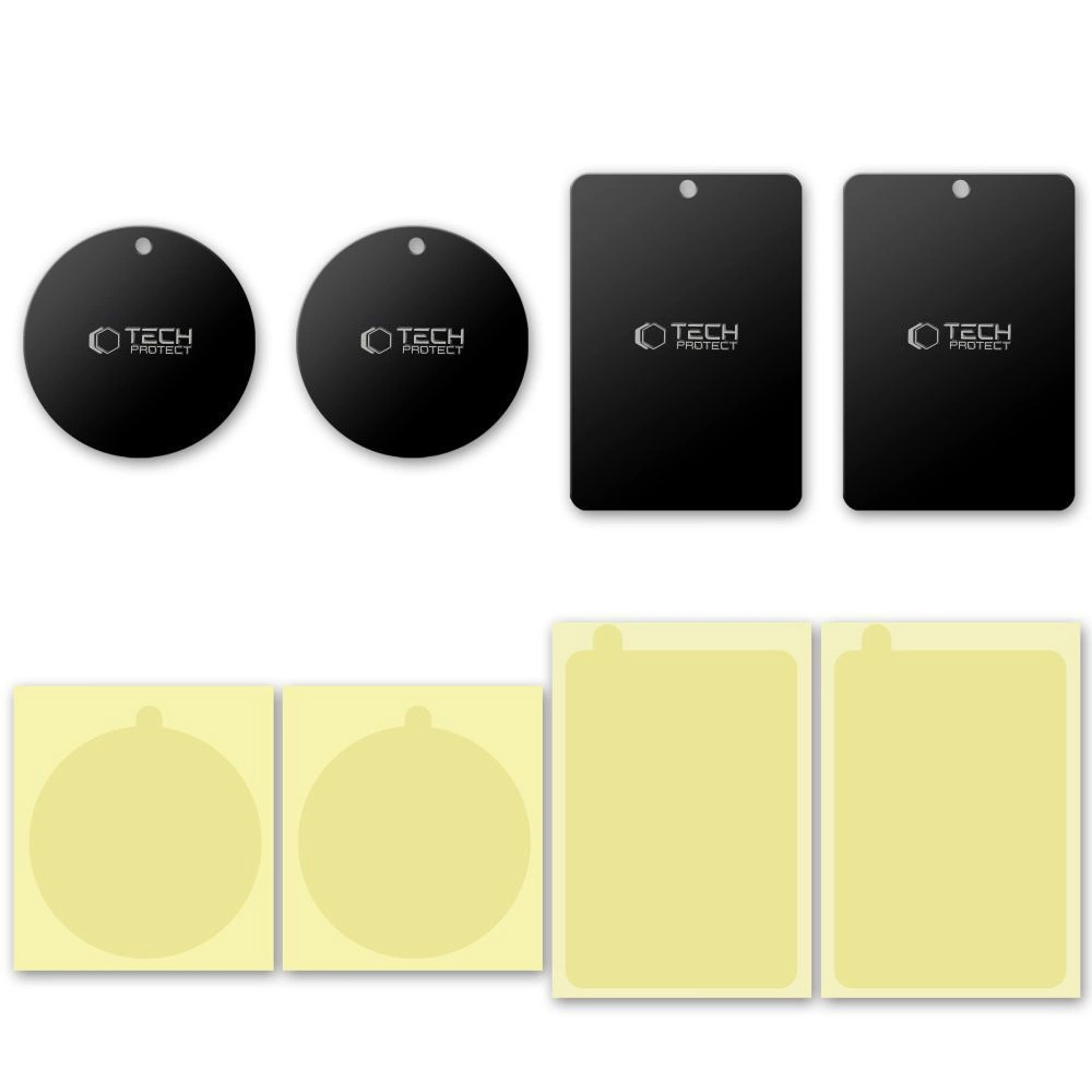 Tech-Protect MetalPlate magnetinės plokštelės automobilio laikikliams - juodos (4 vnt.) - Image 4