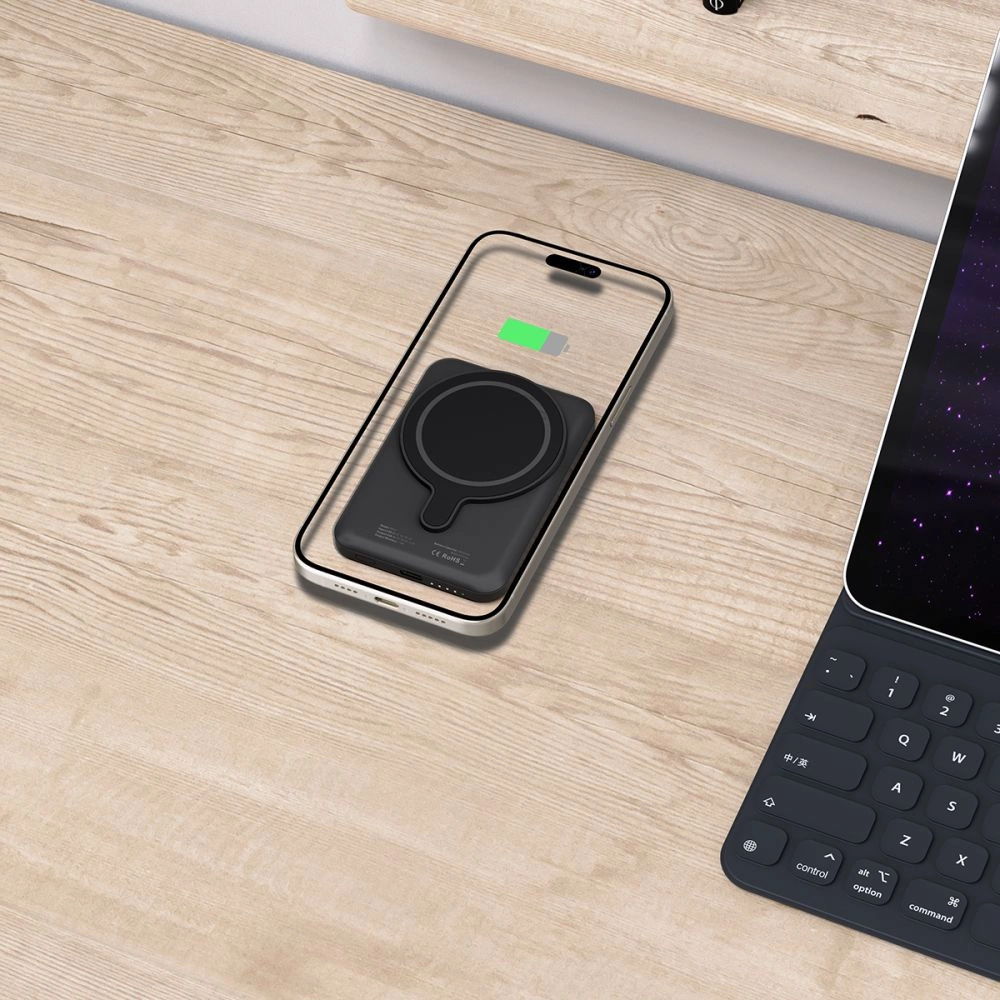 Tech-Protect LifeMag PB10 išorinė baterija su MagSafe 5000mAh 15W USB-C - juoda + USB-C laidas - Image 6