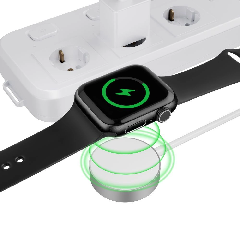 Tech-Protect UltraBoost magnetinis indukcinis įkroviklis su USB-A jungtimi Apple Watch 1.2 m - baltas - Image 3
