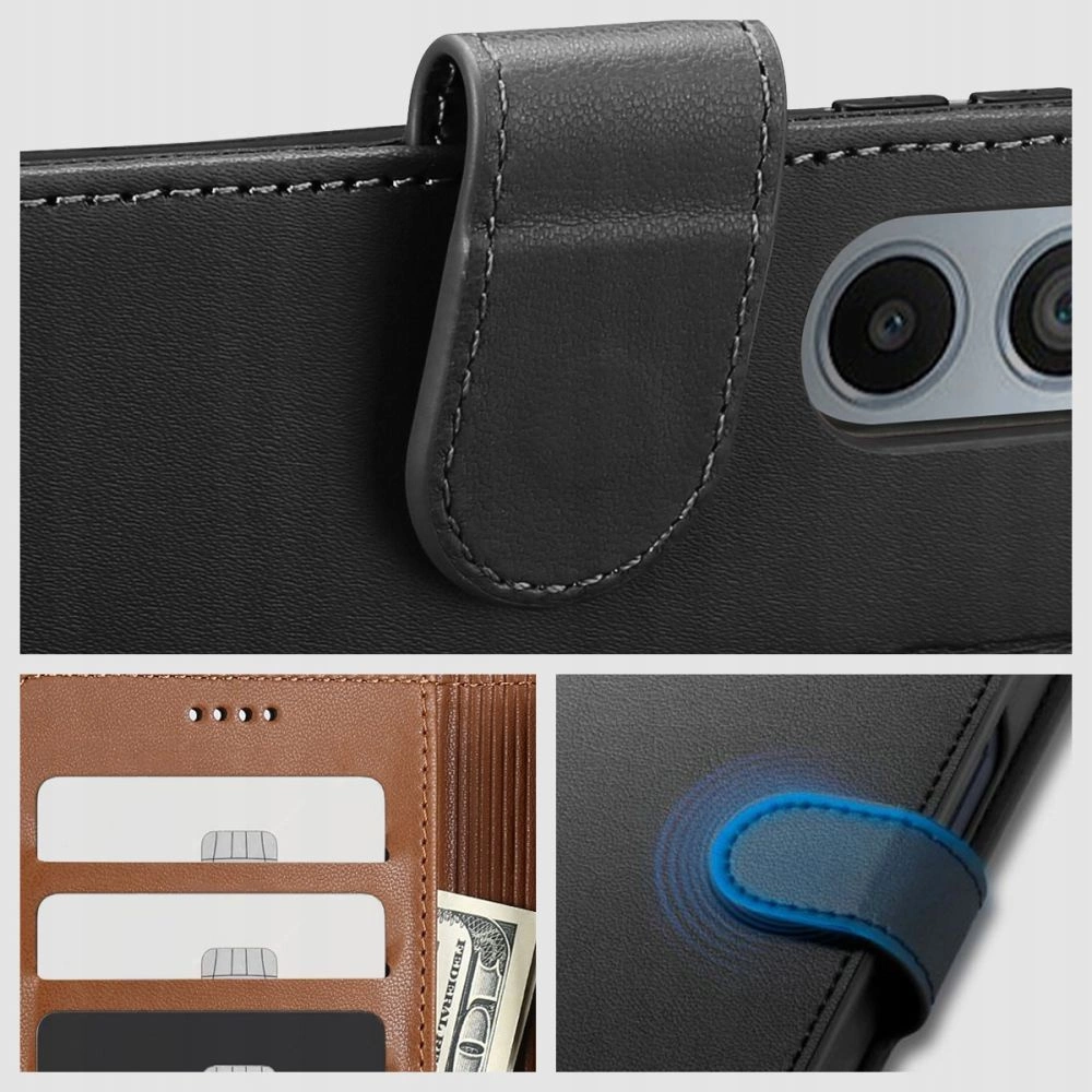 Tech-Protect Wallet dėklas Xiaomi Redmi 12C - juodas - Image 4