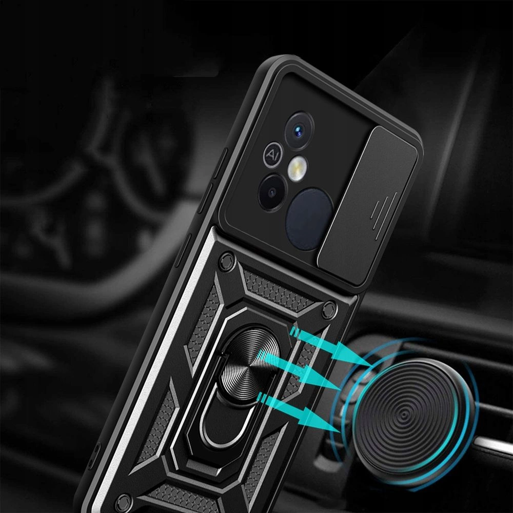 Tech-Protect CamShield Pro dėklas Xiaomi Redmi 12C - juodas - Image 4