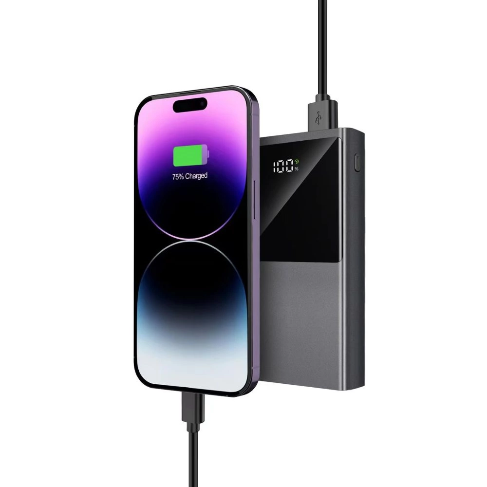 Powerbank Tech-Protect PB13 20000mAh 22.5W 2x USB-A / USB-C / Lightning su USB-C / USB-A kabeliu – pilkas - Image 5