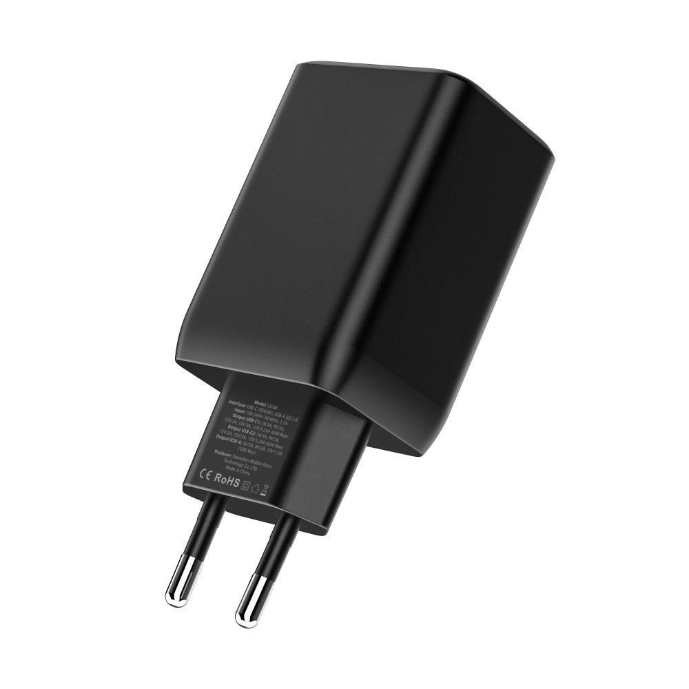 Tech-Protect C65W įkroviklis 2x USB-C PD 65W / USB-A QC 3.0 – baltas - Image 2