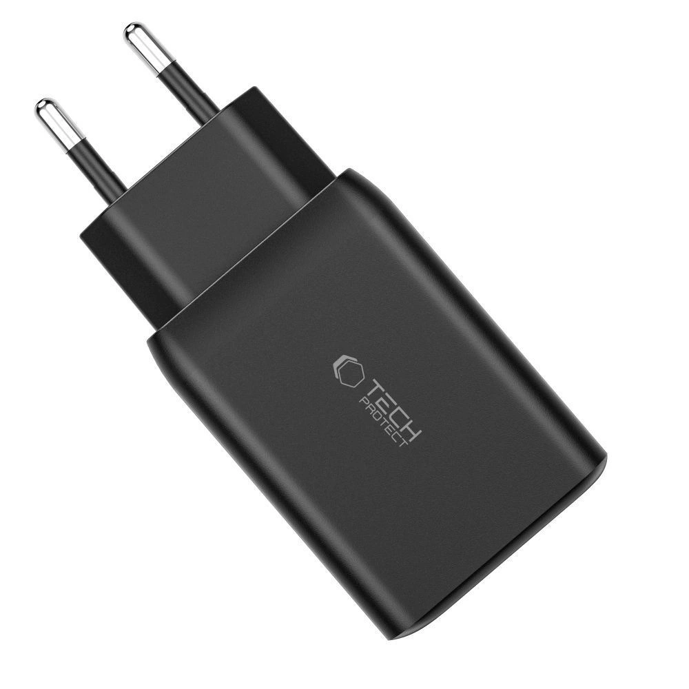 Tech-Protect C65W įkroviklis 2x USB-C PD 65W / USB-A QC 3.0 – baltas - Image 4
