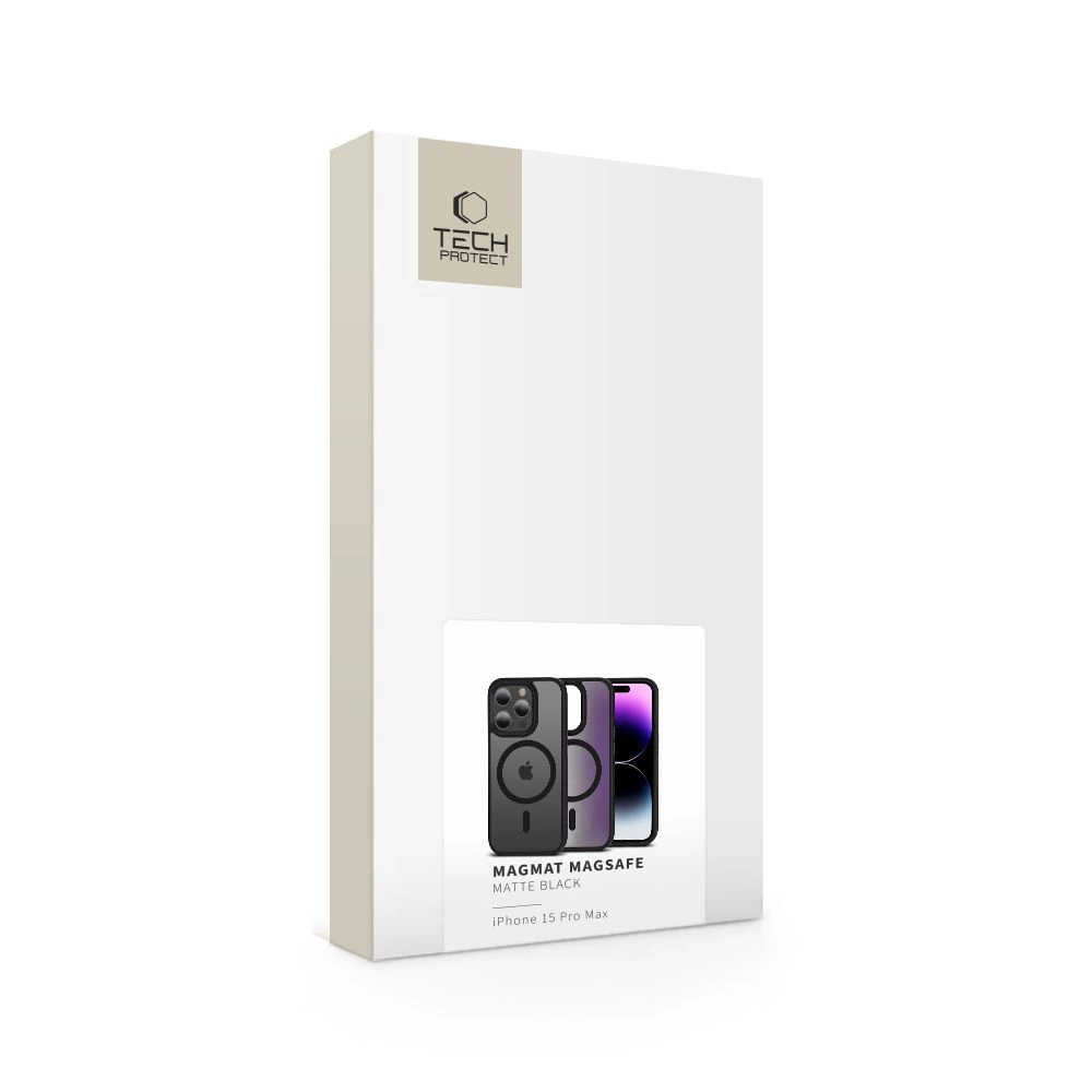 Tech-Protect MagMat MagSafe dėklas iPhone 15 Pro Max – matinė juoda - Image 6