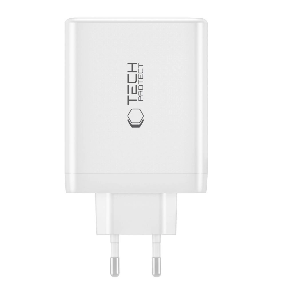 Tech-Protect NC100W-GAN įkroviklis GaN 3x USB-C PD 100W / USB-A QC 3.0 – baltas - Image 2