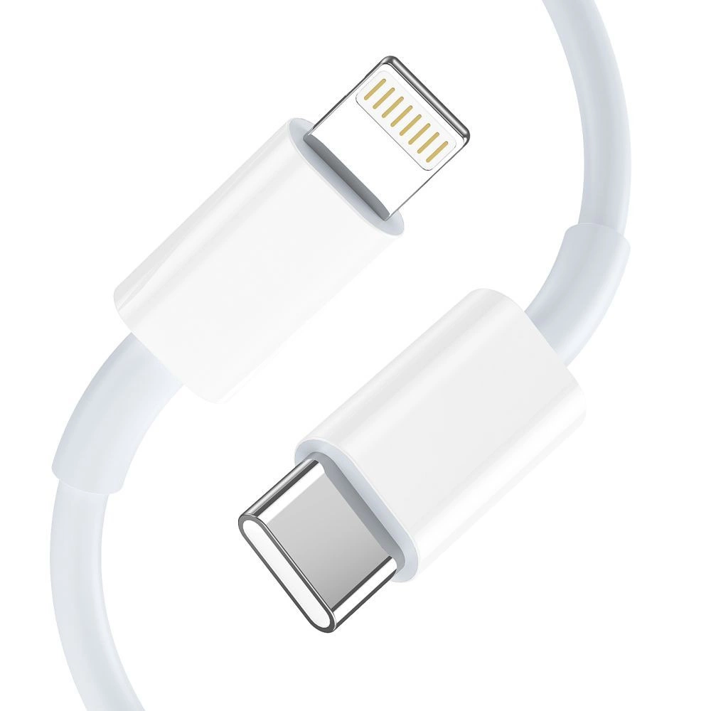 Tech-Protect C35W 2x USB-C PD 35W sieninis įkroviklis su USB-C / Lightning kabeliu – baltas - Image 5