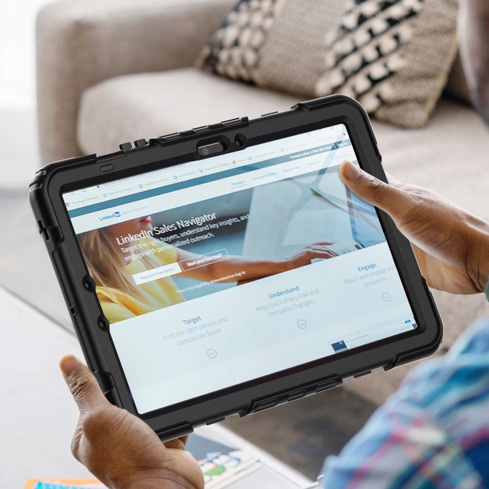 Tech-Protect Solid360 dėklas Samsung Galaxy Tab S9 FE 10.9” X510 / X516B - juodas - Image 4