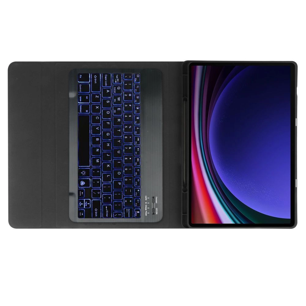 Tech-Protect SC Pen + klaviatūros dėklas Samsung Galaxy Tab S9 FE+ 12.4” X610 / X616B - juodas - Image 6