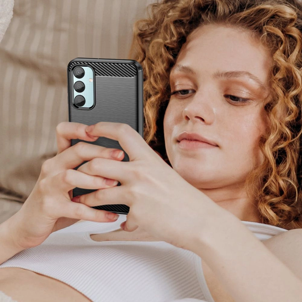 Tech-Protect TPUCarbon dėklas Samsung Galaxy M15 5G - juodas - Image 5