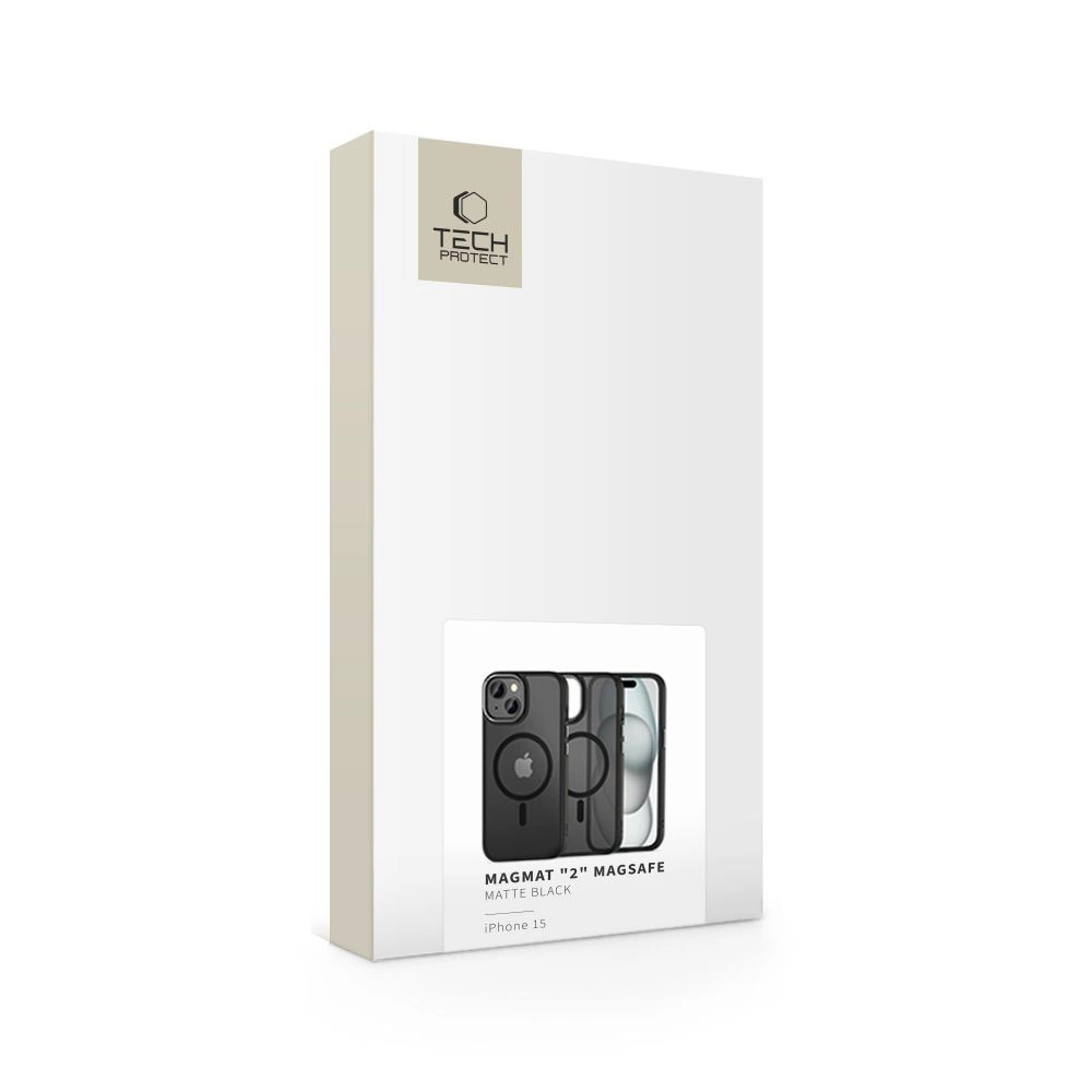 Tech-Protect MagMat 2 MagSafe iPhone 15 dėklas - matinė juoda - Image 5