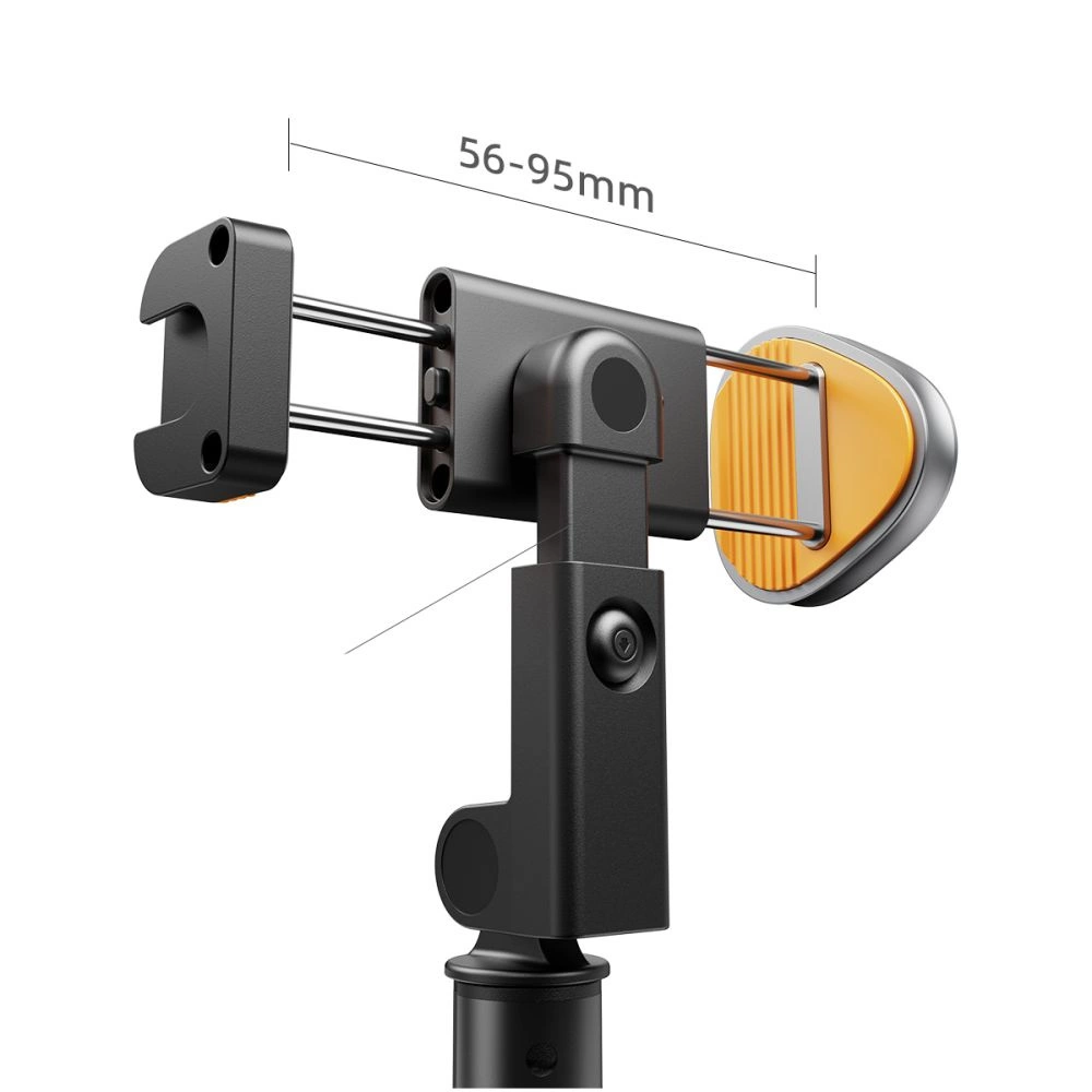 Tech-Protect L08S Bluetooth selfie lazda su nuotolinio valdymo pultu, trikojus iki 141 cm - juoda - Image 9