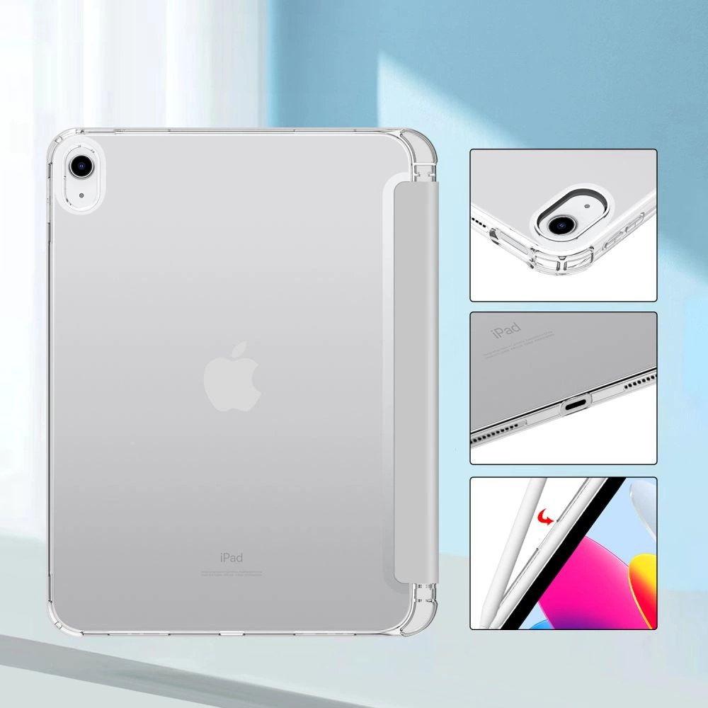 Tech-Protect SC Pen hibridinis dėklas iPad 10.9” 2022 - pilkas - Image 4