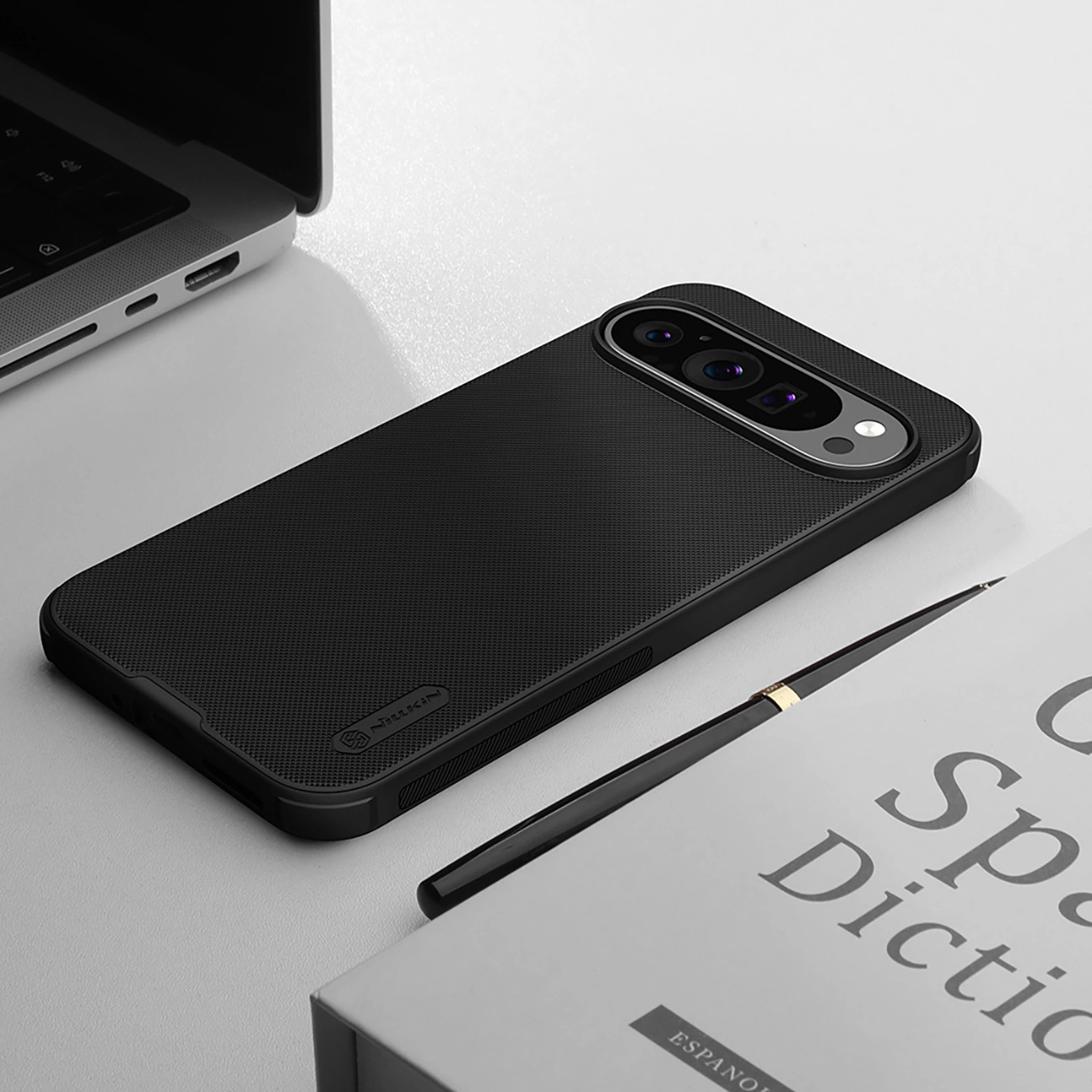 Nillkin Super Frosted Shield Pro magnetinis dėklas Google Pixel 9 - juodas - Image 10