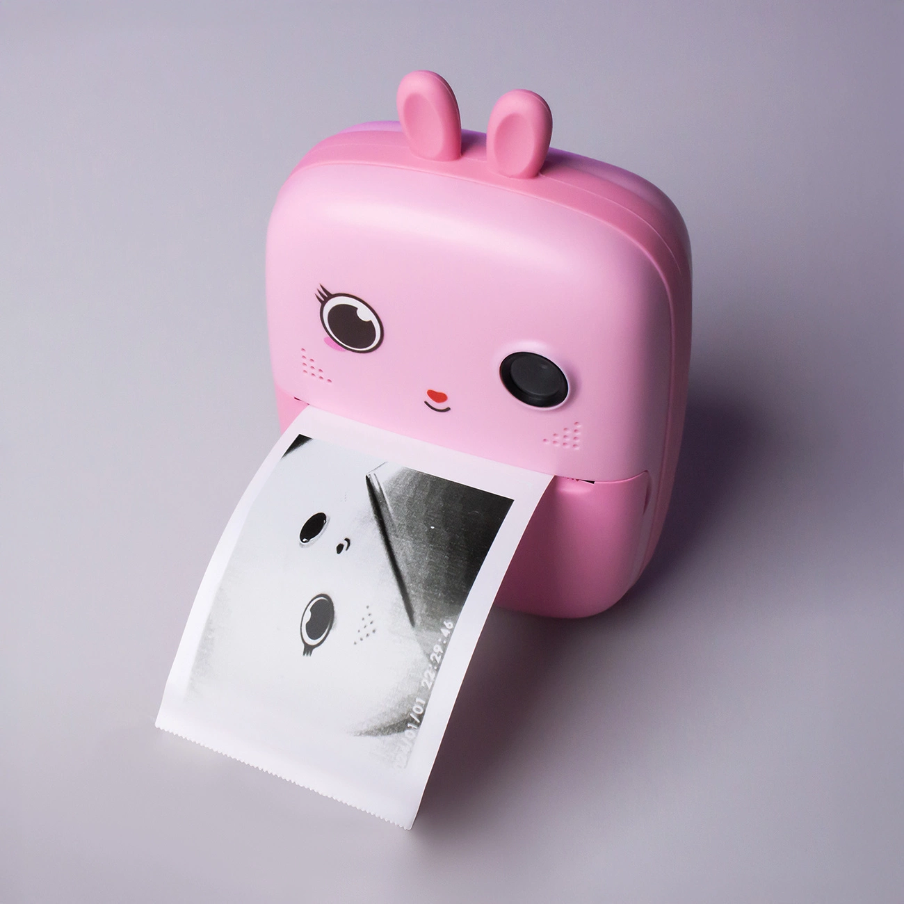 Mini terminis spausdintuvas vaikams su kamera ir filmavimo funkcija - rožinis - Image 6