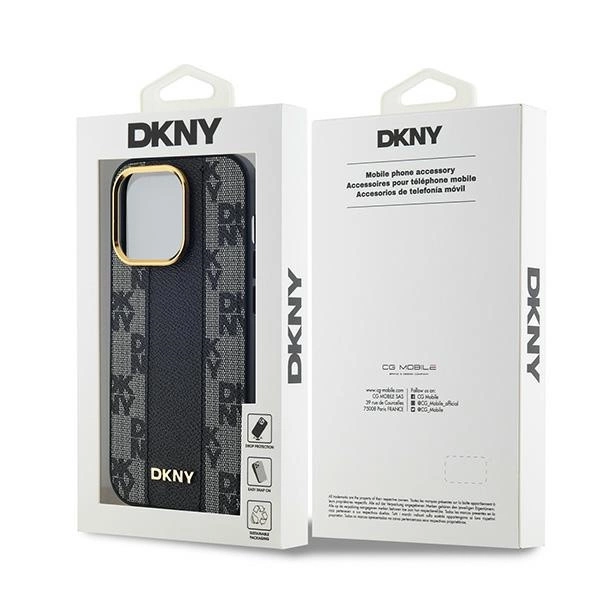 DKNY odinis languotas mono modelio MagSafe dėklas iPhone 14 Pro Max - juodas - Image 8