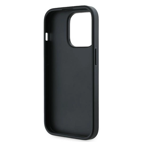Karl Lagerfeld įstrižai siūtas raštuotas dėklas iPhone 14 Pro - juodas - Image 7