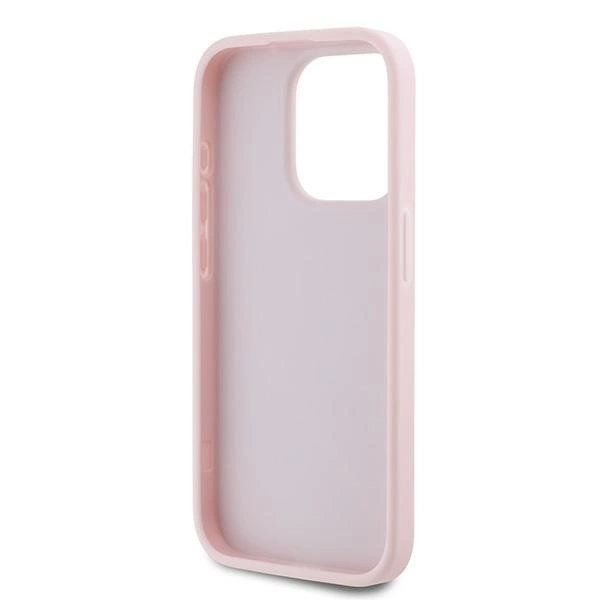 Karl Lagerfeld įstrižai siūtas raštuotas dėklas iPhone 15 Pro - rožinis - Image 7