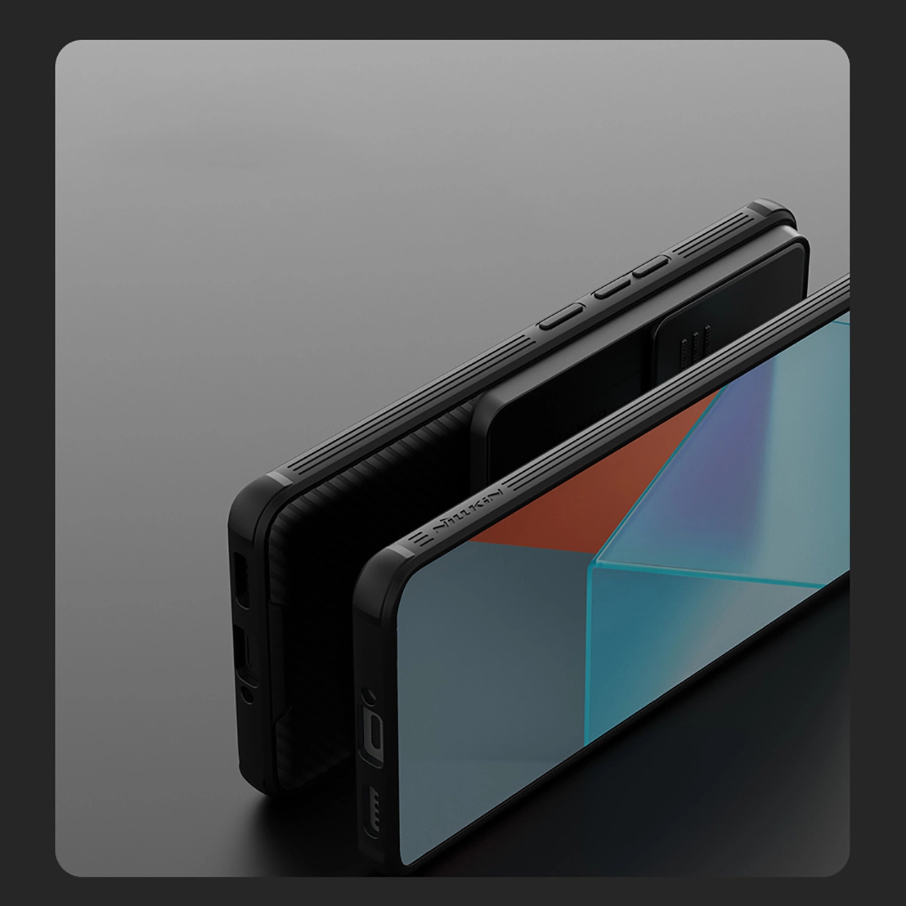 Nillkin CamShield Pro dėklas Xiaomi Redmi Note 13 Pro+ 5G - juodas - Image 10