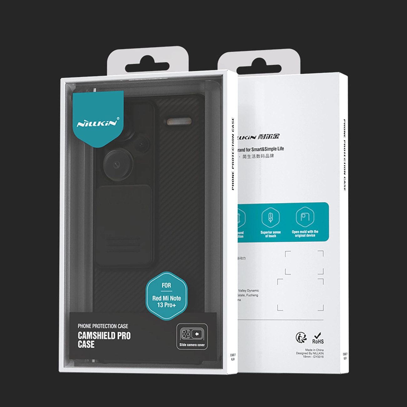 Nillkin CamShield Pro dėklas Xiaomi Redmi Note 13 Pro+ 5G - juodas - Image 13