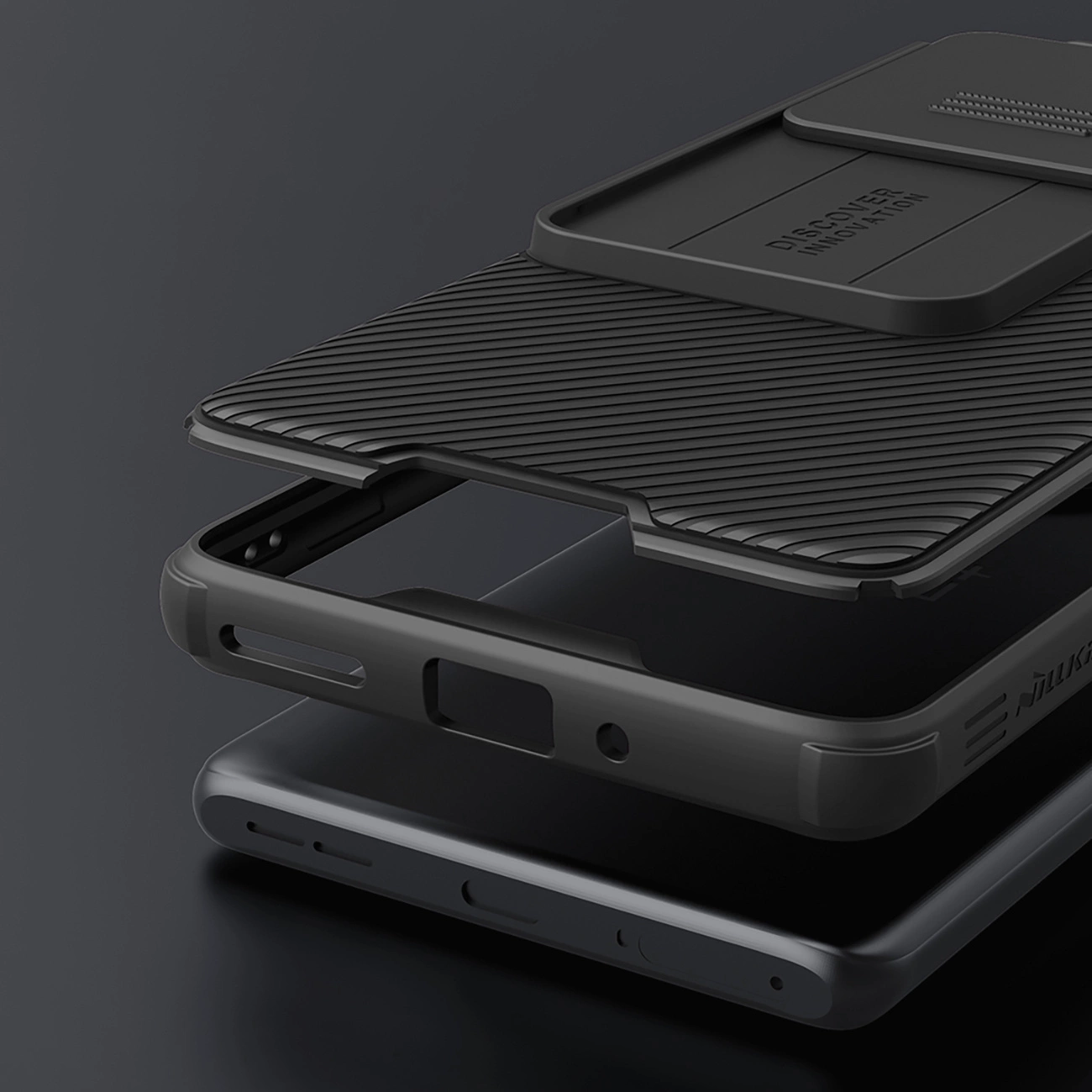 Nillkin CamShield Pro dėklas OnePlus Ace 3 / 12R - juodas - Image 8