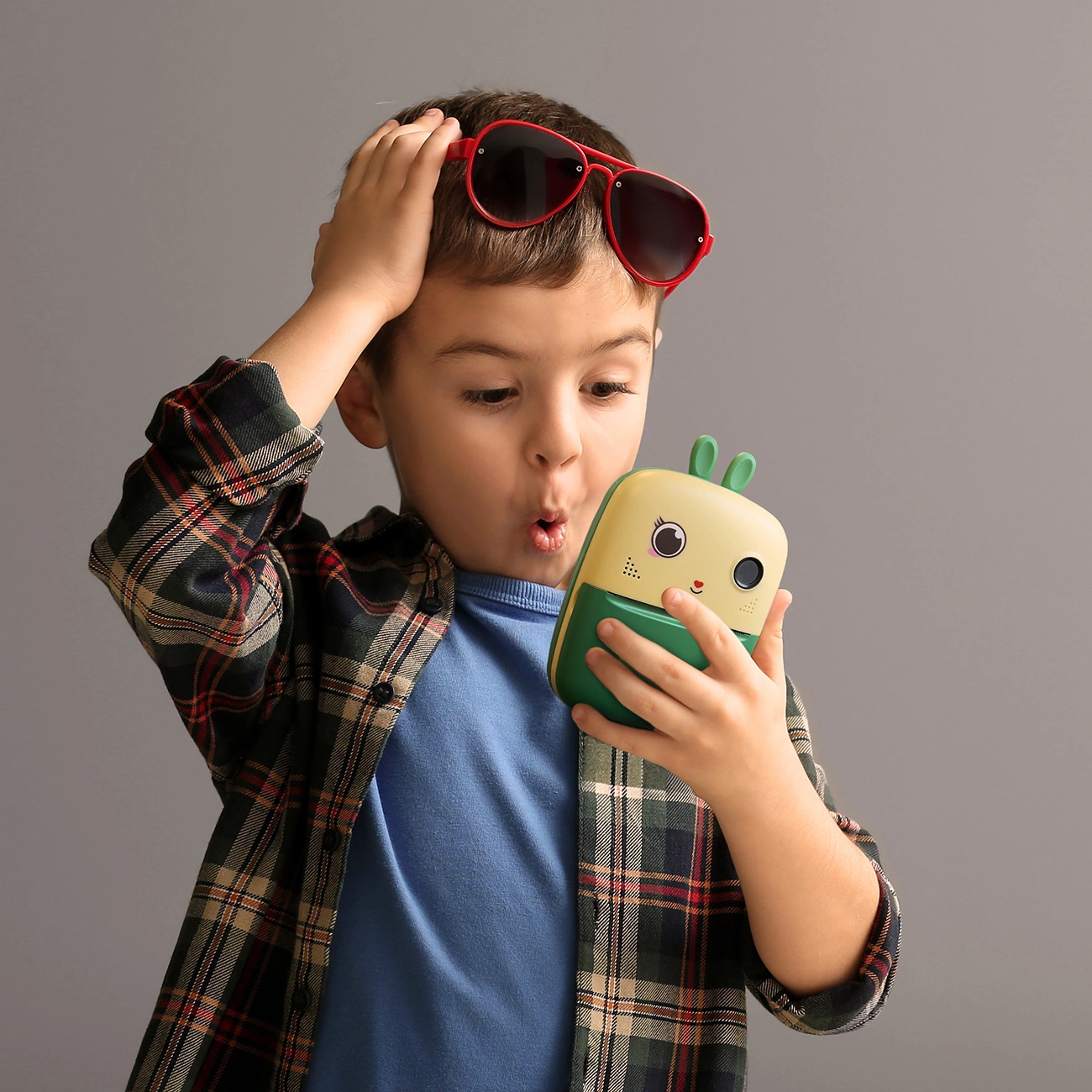 Mini terminis spausdintuvas vaikams su kamera ir filmavimo funkcija - žalias - Image 4