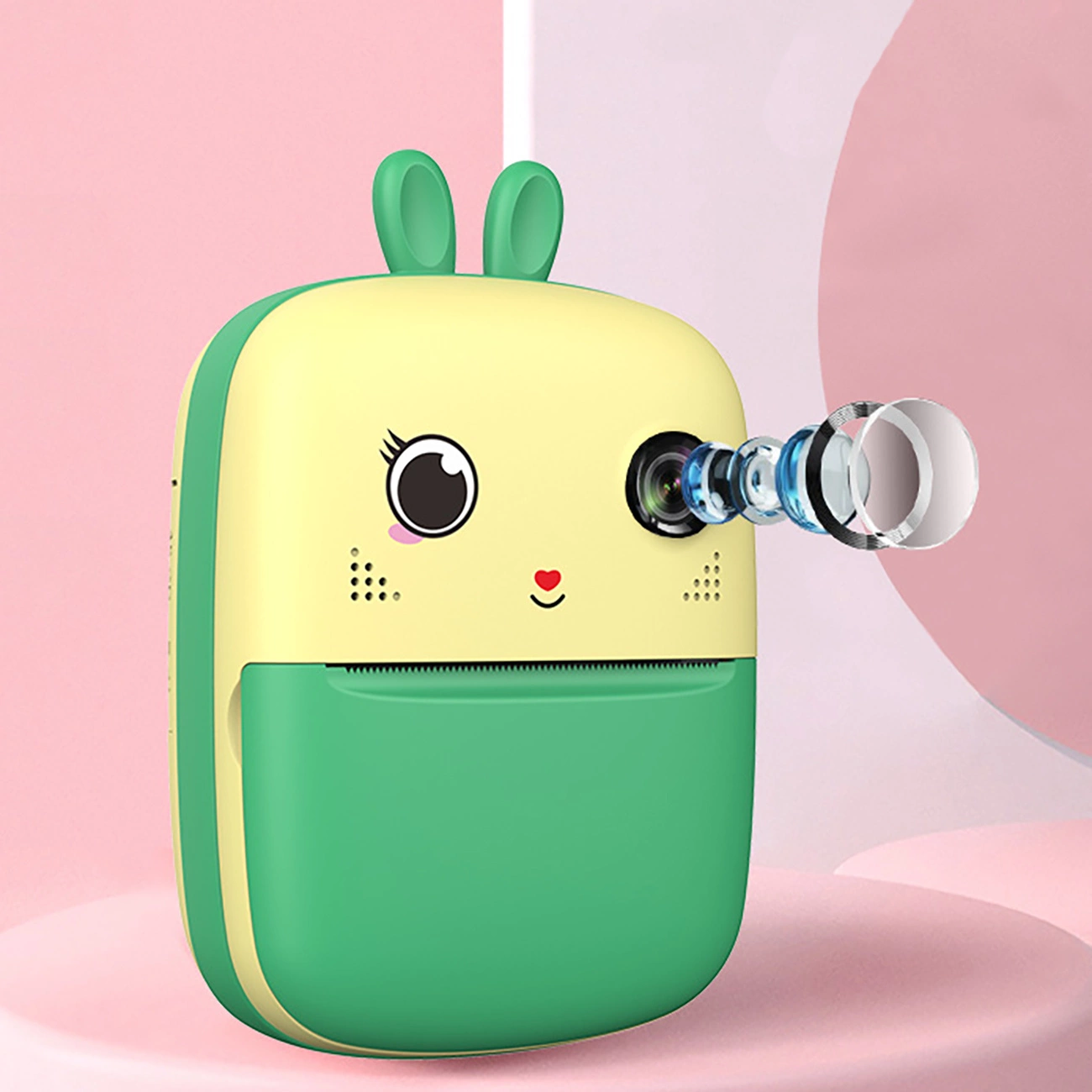 Mini terminis spausdintuvas vaikams su kamera ir filmavimo funkcija - žalias - Image 15