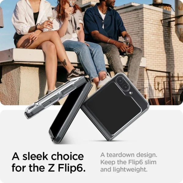 Spigen Airskin dėklas Samsung Galaxy Z Flip 6 – skaidrus - Image 14