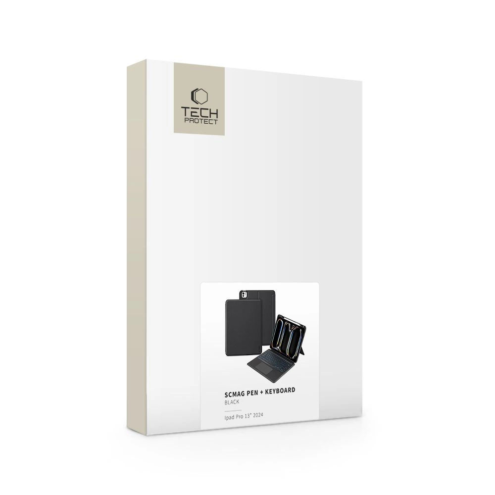 Tech-Protect SC Mag Pen + klaviatūros dėklas iPad Pro 13” 7-os kartos (2024) – juodas - Image 9