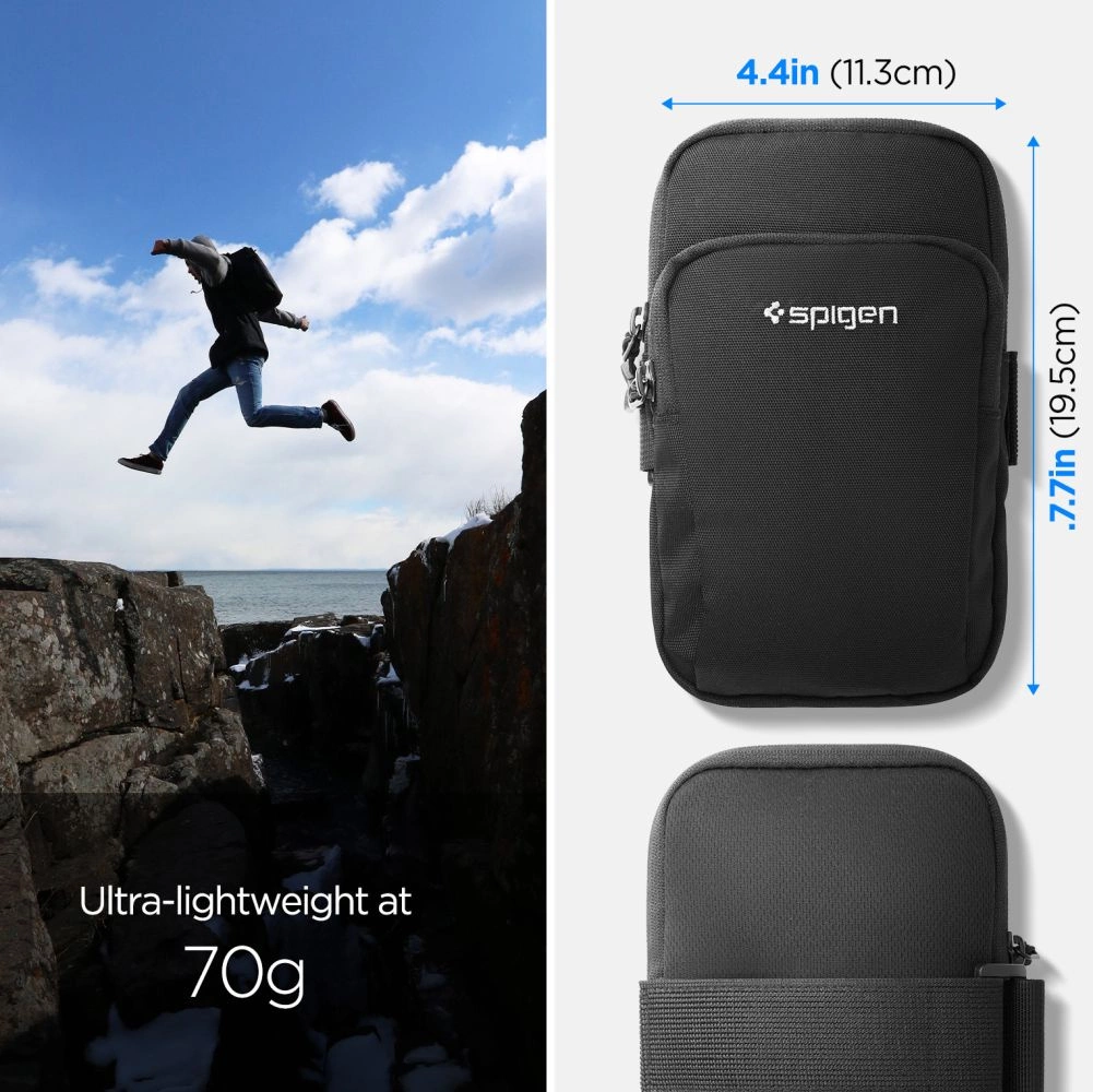 Spigen Dynamic Shield A702 rankos juosta – juoda - Image 9