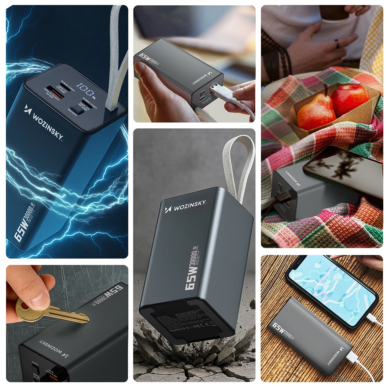 1x USB-A 65W - gray