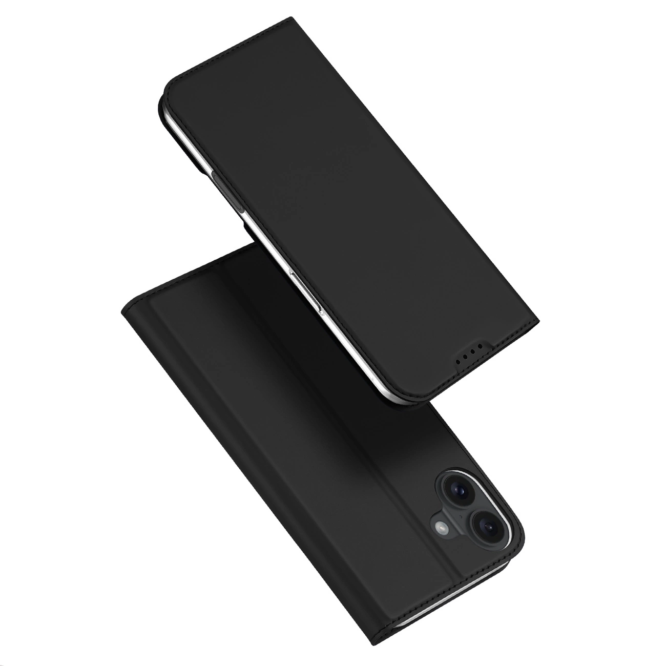 Dux Ducis Skin Pro dėklas iPhone 16 Plus su atverčiamu dangteliu ir kortelių skyriumi – juodas - Image 2