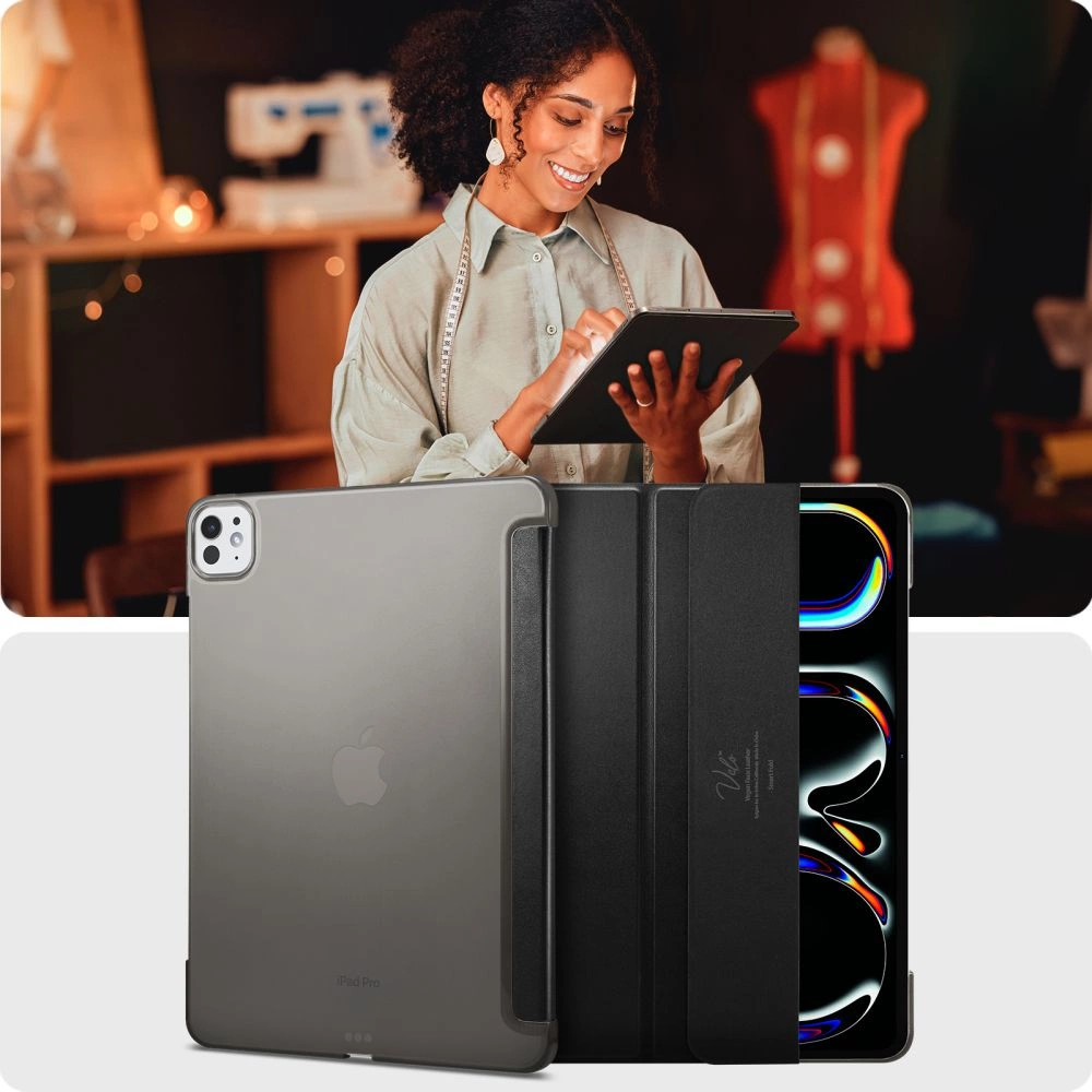 Spigen Smart Fold dėklas iPad Pro 13” 2024 – juodas - Image 9