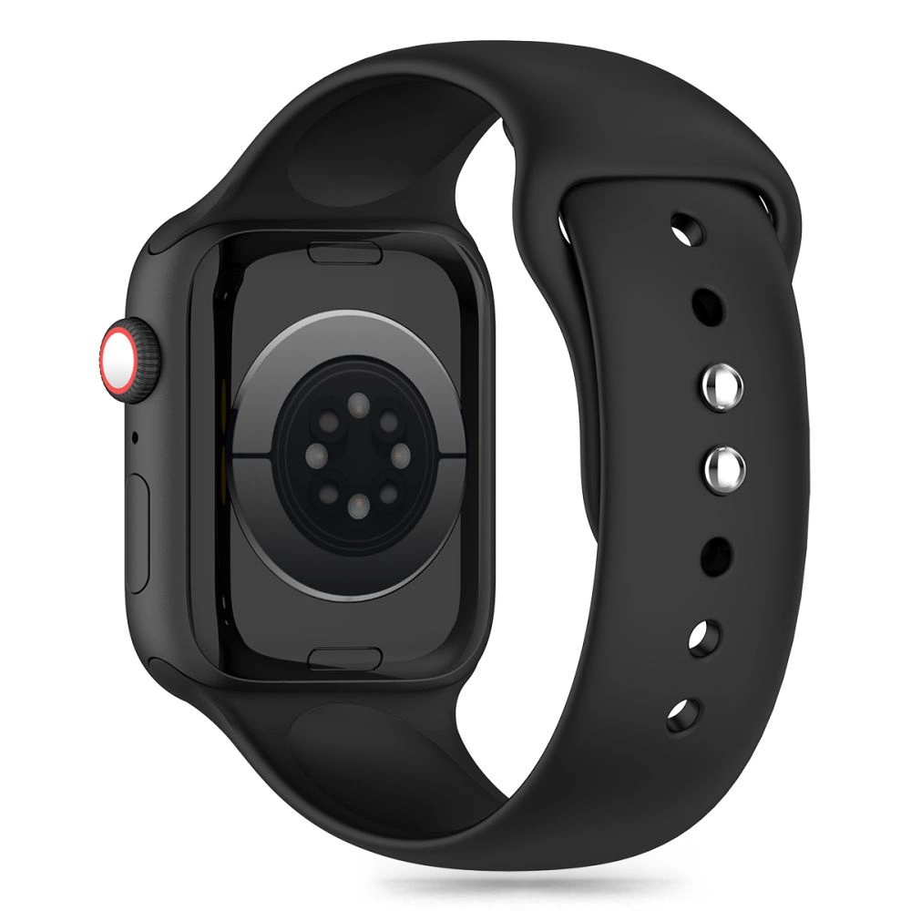 Tech-Protect Silikoninis dirželis Apple Watch 4 / 5 / 6 / 7 / 8 / 9 / SE / Ultra 1 / 2 (42 / 44 / 45 / 49 mm) – juodas - Image 3