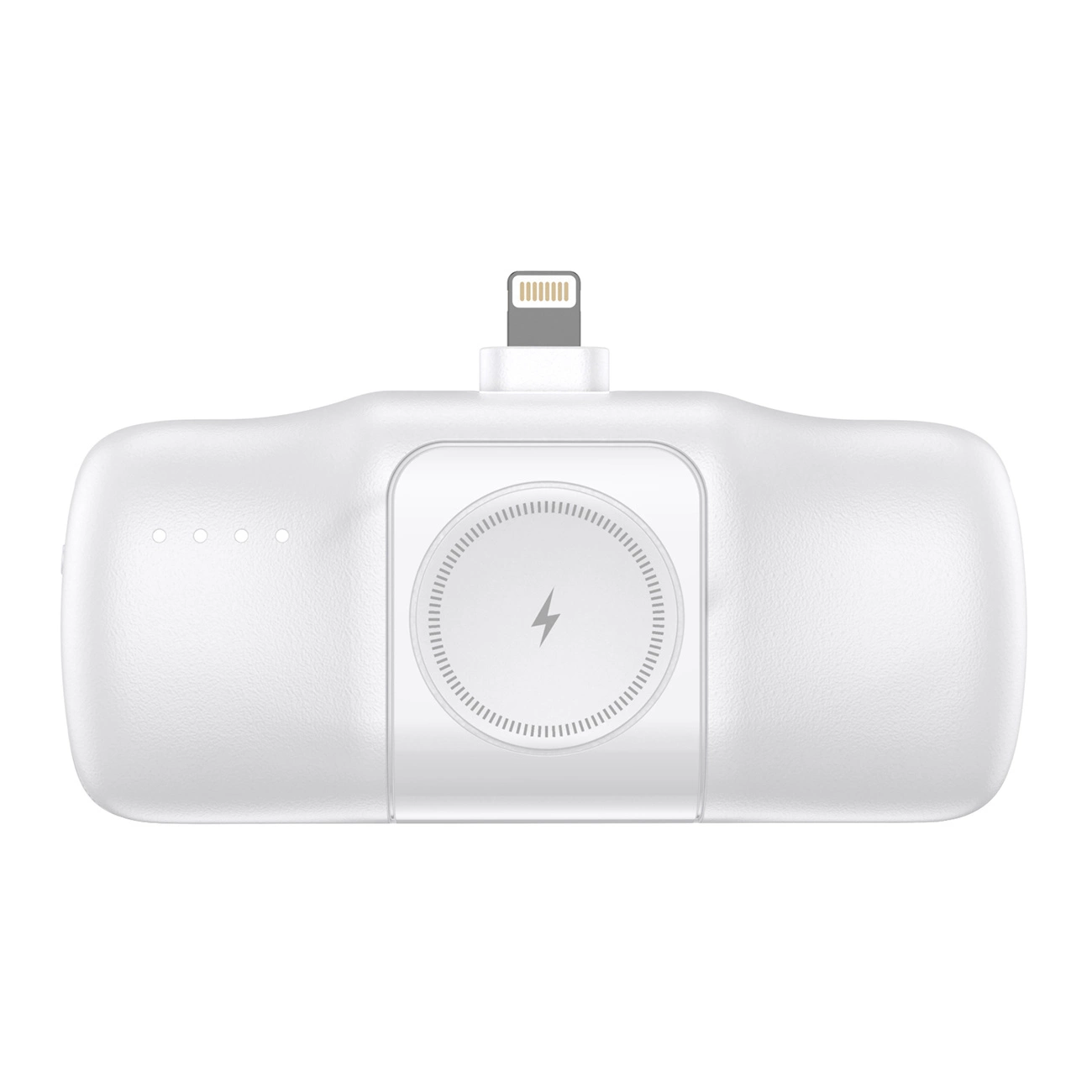 Wozinsky WF16-YLS 5000 mAh 15 W Lightning mini išorinė baterija su integruotu USB-C kabeliu ir Apple Watch įkrovikliu – balta - Image 5