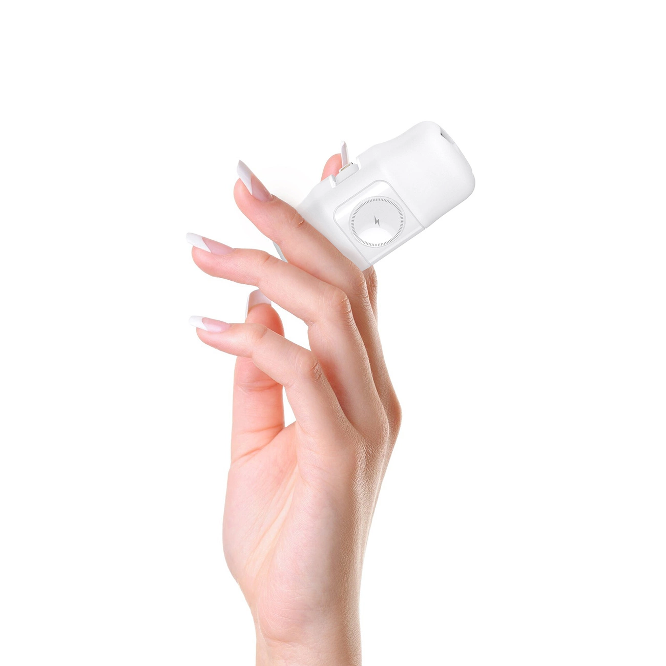 Wozinsky WF16-YLS 5000 mAh 15 W Lightning mini išorinė baterija su integruotu USB-C kabeliu ir Apple Watch įkrovikliu – balta - Image 7