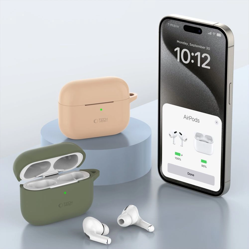 Tech-Protect silikoninis kabliukas Apple AirPods Pro 1/2 – juodas - Image 4