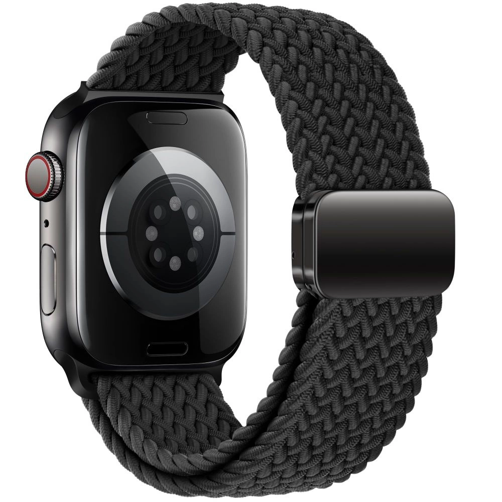 Tech-Protect Nylonmag dirželis Apple Watch 4/5/6/7/8/9/SE/Ultra 1/2 (42/44/45/49 mm) – juodas - Image 2