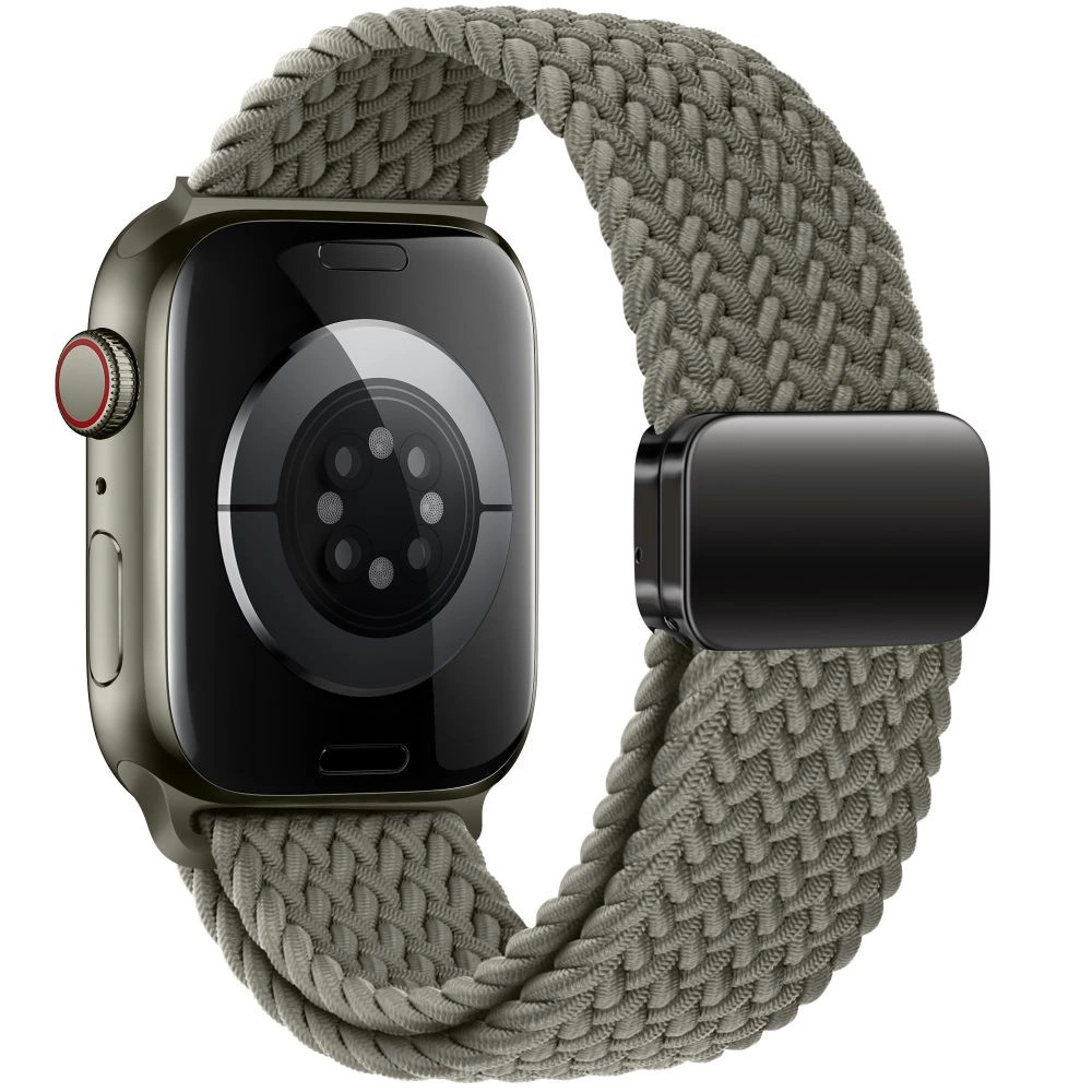 Tech-Protect Nylonmag dirželis Apple Watch 4/5/6/7/8/9/SE/Ultra 1/2 (42/44/45/49 mm) – žalias - Image 2