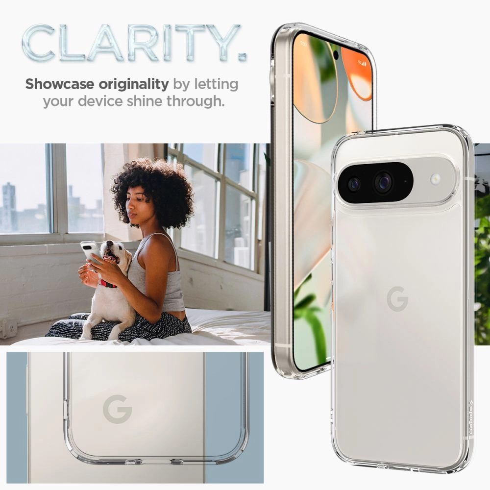 Spigen Ultra Hybrid dėklas Google Pixel 9 / 9 Pro – skaidrus - Image 16