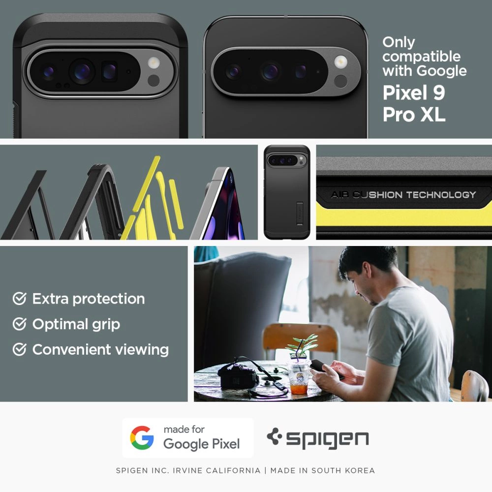 Spigen Tough Armor dėklas Google Pixel 9 Pro XL – juodas - Image 11