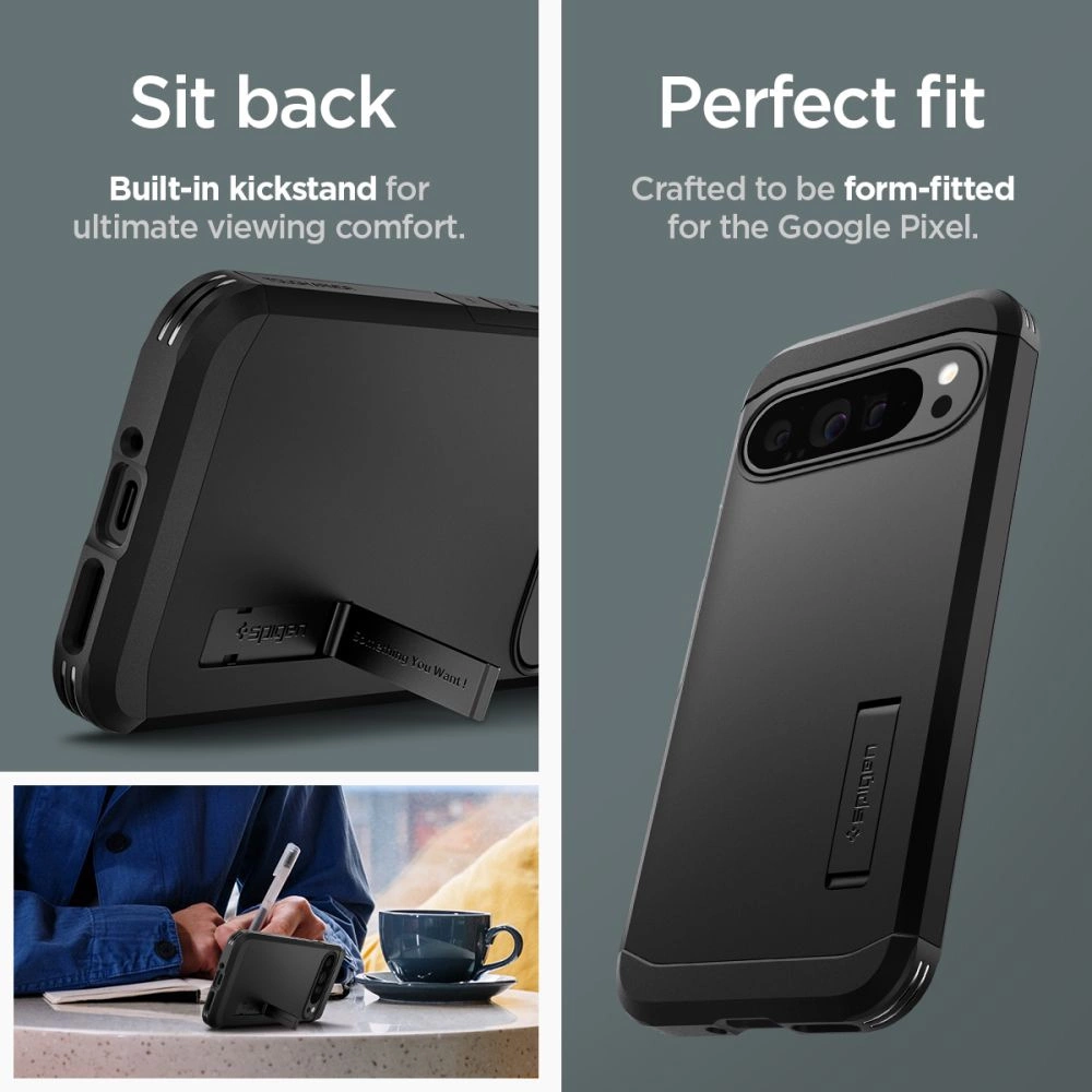 Spigen Tough Armor dėklas Google Pixel 9 Pro XL – juodas - Image 15